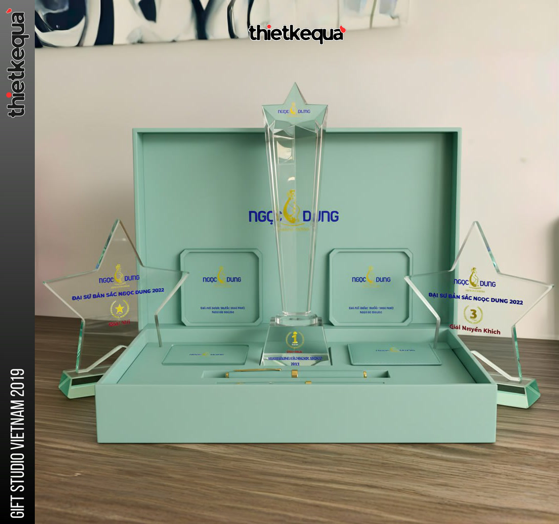 Kỷ niệm chương pha lê hình sao kết hợp cột trụ vinh danh giải thưởng - Ảnh 4