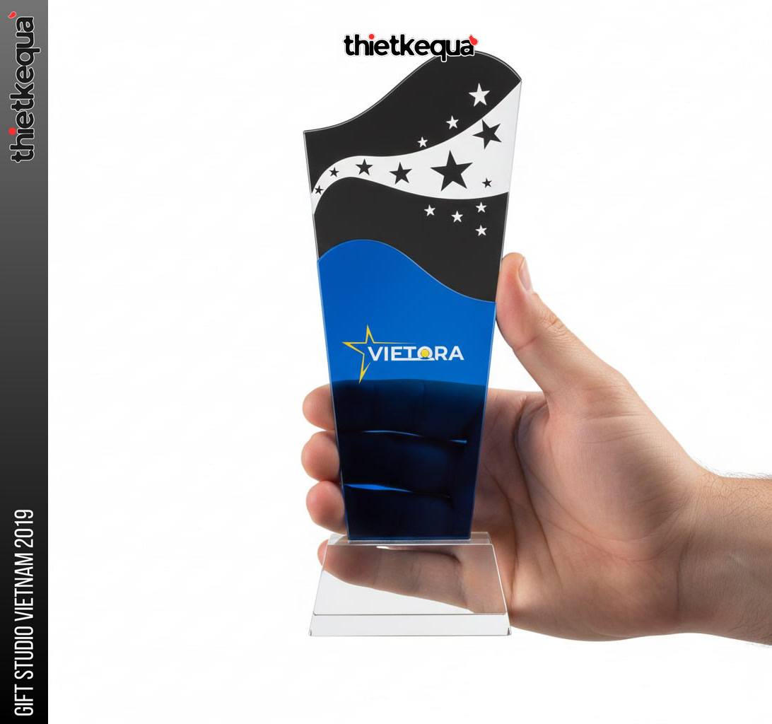 Cúp pha lê Vietora thiết kế ngôi sao hiện đại - Ảnh 3