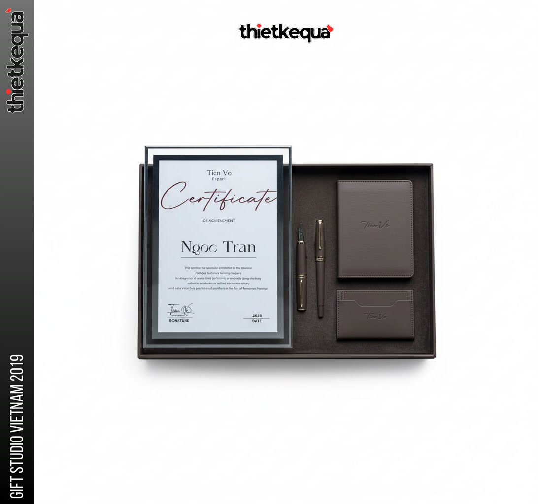Bảng vinh danh pha lê Certificate Of Achievement hiện đại - Ảnh 4