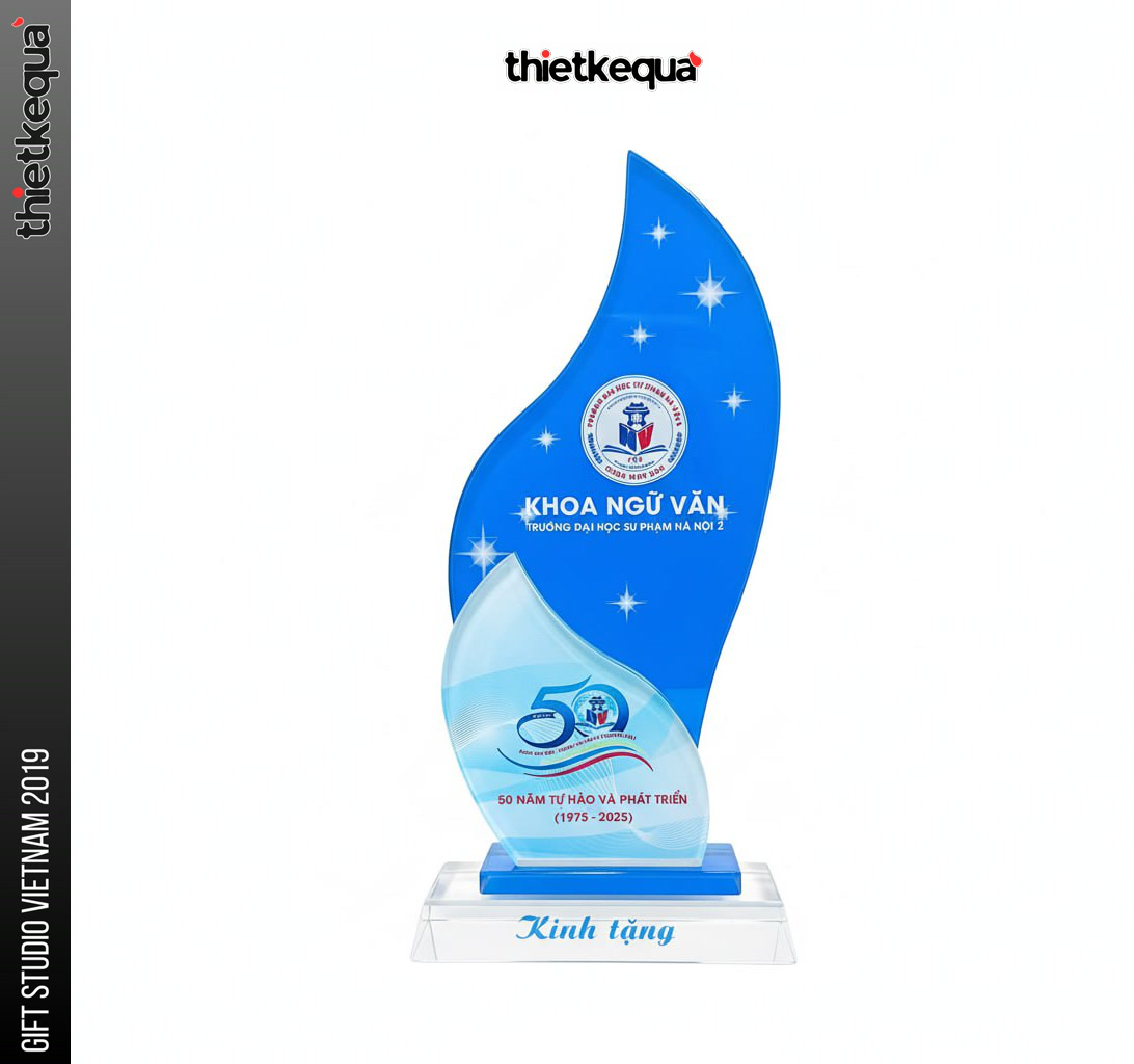 Cúp pha lê Khoa Ngữ Văn – Trường Đại học Sư phạm Hà Nội 2 kỷ niệm 50 năm phát triển - Ảnh 2