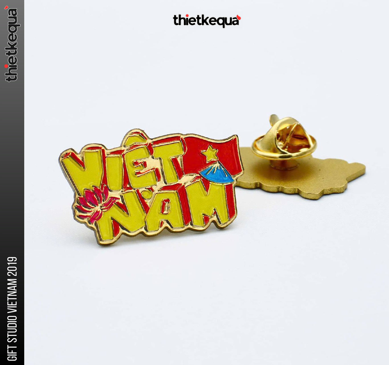 Pin cài áo chữ Việt Nam