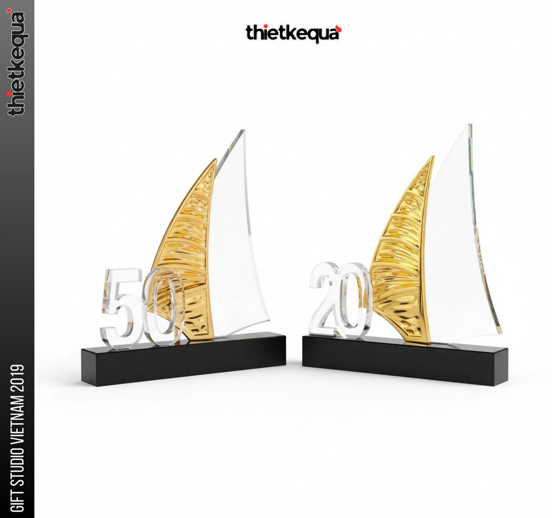 Cúp Vinh Danh Hình Cánh Thuyền kỷ niệm thành lập Tập đoàn và công ty thành viên