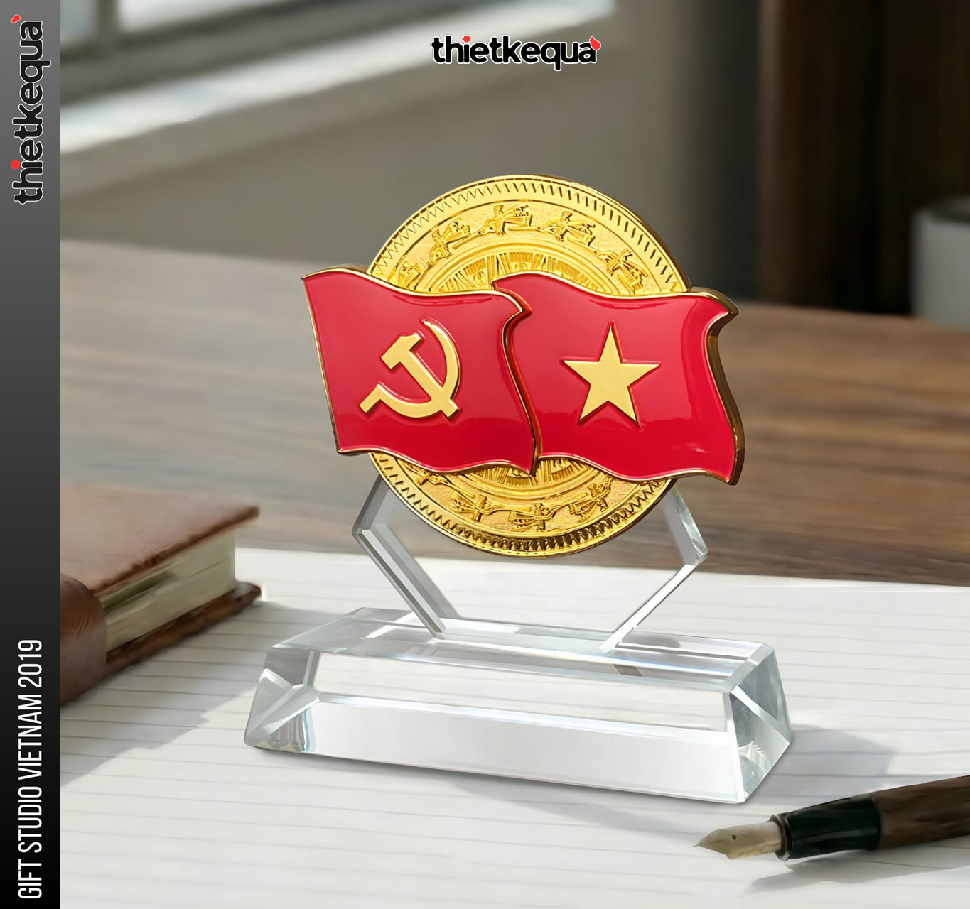 Kỷ Niệm Chương Pha Lê Đại Hội Đảng XIV – Biểu Tượng Vinh Danh Cao Cấp - Ảnh 3