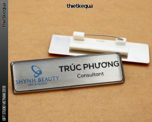 Bảng tên Nhân Viên Cơ sở làm đẹp Spa and Clinic