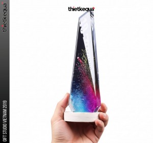 Cúp Pha Lê Nguyên Khối Cao Cấp