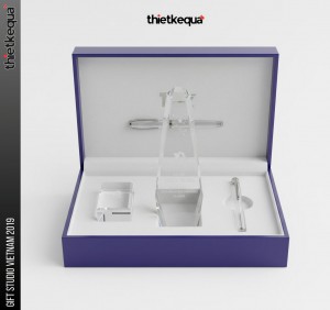 Cúp pha lê vinh danh Vinschool tri ân 10 năm đồng hành