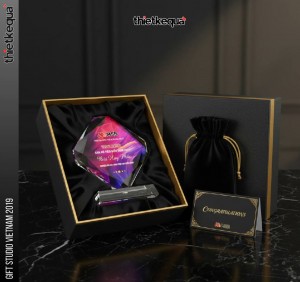 Cúp Vinh Danh Ngân Hàng MSB Cán Bộ Tiêu Biểu