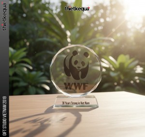 Cúp Vinh Danh Tổ Chức WWF tại Việt Nam kỷ niệm 30 năm thành lập