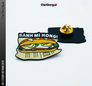 Huy Hiệu Cài Áo hình Bánh Mì