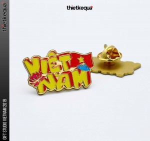 Pin cài áo chữ Việt Nam