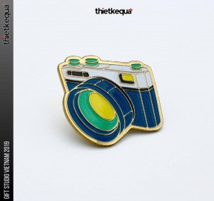 Pin cài áo hình Máy Ảnh